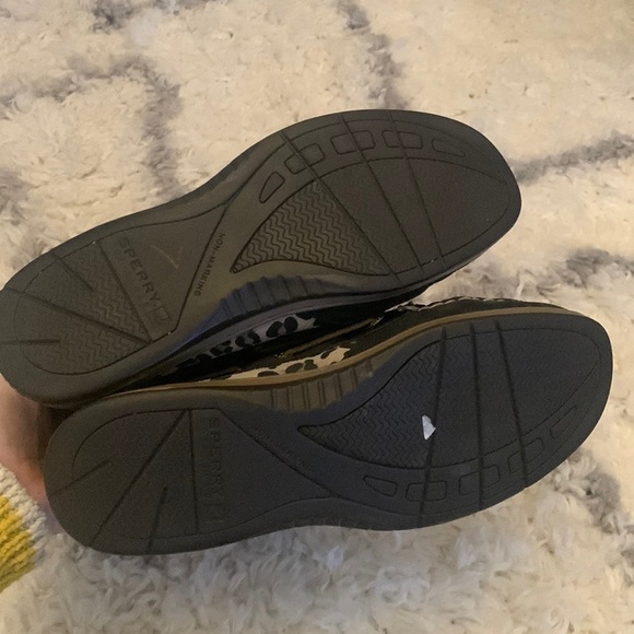 Sperry Top Sider Hikerfish Black Leopard Boots - Picture 15 of 16